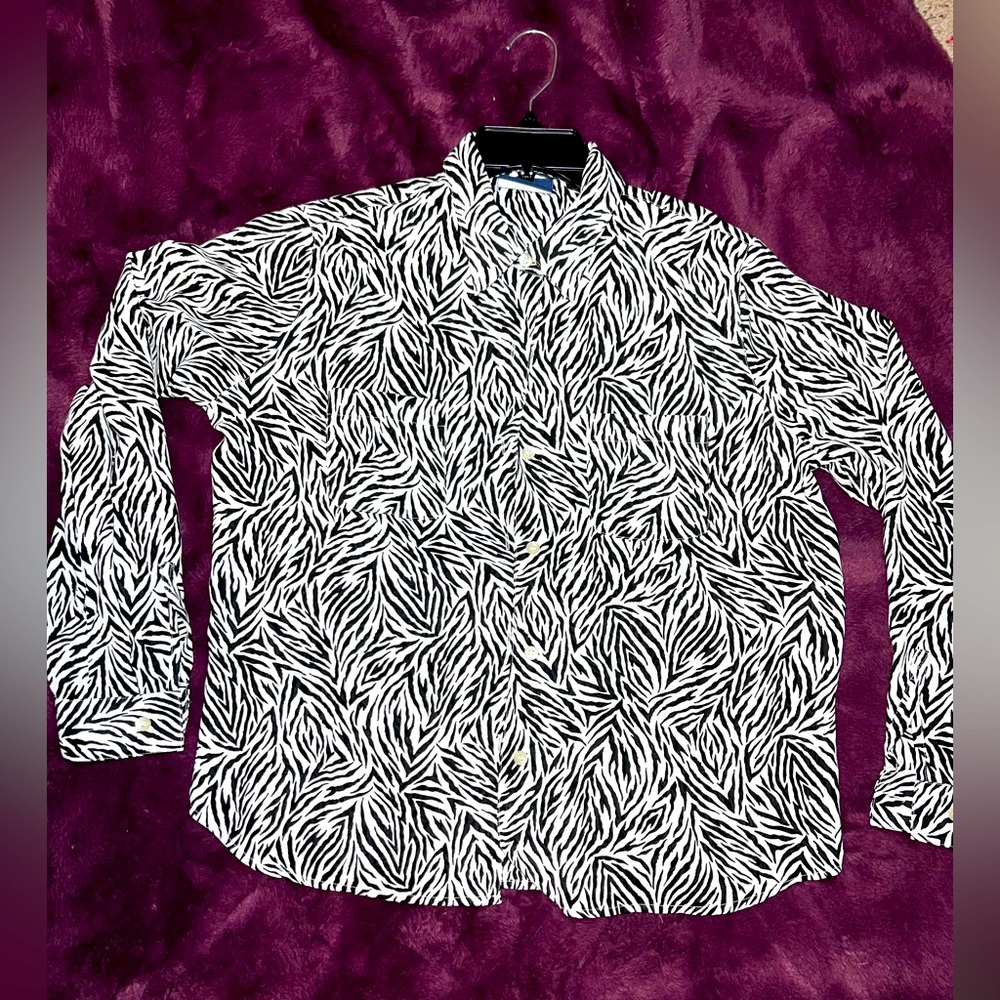 Zebra blouse.